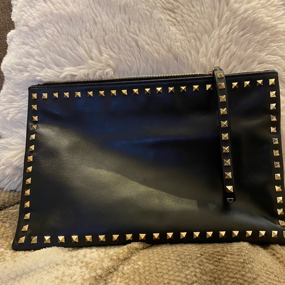 Valentino Rock Stud Clutch with strap - Like New - Picture 2 of 3